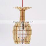 Wooden LED Pendant Light JK-8005B-33 Victorian Hotel Wood Pendant Light With Factory Price