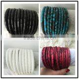 Genuine Ostrich Leather High End 100% Real Ostrich Skin Leather Cord for DIY Bracelet thumbnail-6