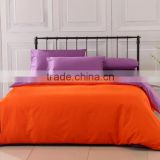 orange and light purple patchwork solid color polycotton bed sheet trade assurance