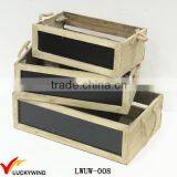 Vintage Wholesale Wooden Handmade Box With Chalkboard
