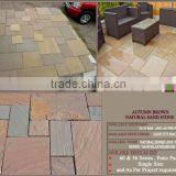 Autumn brown natural sand stone