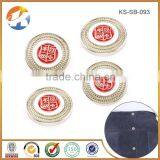 Red Embossed Down Coat Metal Screw Snap Buttons For Jacket thumbnail-3