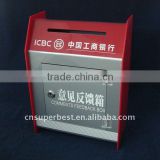 clear acrylic donation box with lock