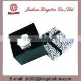 Jinhua Supplier Handmade Square Paper Watch Gift Box with Ribbon Colours
