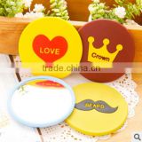 cheap decorative small portable silicone mirror with good quality for make-up