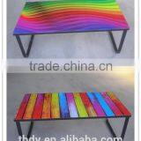 Rainbow Glass Coffee Table,colorful Coffee Table For Sale thumbnail-2