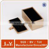 Gold and Black Cufflink Wine Paper Package Box With Handle thumbnail-3