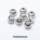 Wholesale Custom 10mm Round Engraved Metal Beads For DIY Making Jewelry PB-BC032