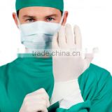 AQL1.5 100% natural latex disposable surgical gloves