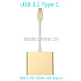 4K USB Type-C USB-C to Digital AV Multiport Adapter OTG USB 3.0 Female