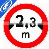Reflective Adhesive Width Limit Road Sign