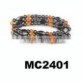 Double Line Elastic Beaded Bio Health Magnetic Health Bracelet thumbnail-3