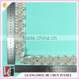 HC-17-1 Hechun Sew on Silver White Decorative Stone Beaded Trim thumbnail-2