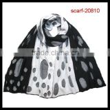 fashion lady two color blending scarf