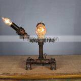 American Vintage Pine Table Lamps Antique Water Pipe Lamps thumbnail-1