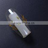 Hot Sale!china Supplier Double Wall Amber Glass Lamp Shade G9 Screw Chandelier Clear Cheap Glass Lamp Cover thumbnail-1