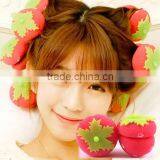 DIY Sponge Hair Curler Hair Roller Set/ Cute and Beauty Strawberry Hair Curler/ DIY Magic Hair Curler thumbnail-2