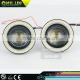 Universal 3inch 76mm 30W LED Fog Angel Eyes Light With Optical Glass Lens for Most of Cars