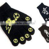 Black Boys Knit Magic Football Print Glove
