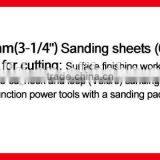 Triangular Oscillating Sander Aluminium Oxide Sanding Paper With Hole thumbnail-2