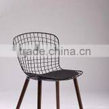 Bertoia Chair Wood Leg /metal Seat Chair With Solid Wood Leg /wire Chair thumbnail-3