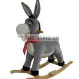 Kids Wooden Donkey Rocking Horse thumbnail-1