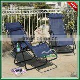 Wholesale Adjustable Folding Garden Zero Gravity Lounge Chair With Table thumbnail-1