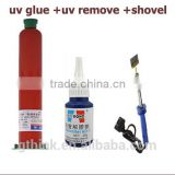 uv glue +uv remove +shovel UV Glue Liquid OCA Optical Clear Adhesive+Blade