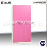 Material 3-door Closet Key Lock Colorful Steel Locker Staff Office Locker thumbnail-6
