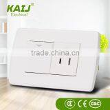 American Standard 3 Pin Socket With 1 Single Switch 1 Way