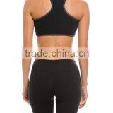 Custom Yoga Wear Fitness Zipped Racerback Sports Bra thumbnail-2