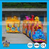 Electric Train for Kids Used Amusement Park Rides Elephant Track Train for Sale thumbnail-6