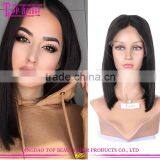 150 Density Wholesale Price Large Stock Short Hair 12 Inches Middle Part Human Hair Short Bob Lace Front Wig thumbnail-1