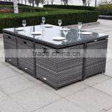 Rattan Wicker Furniture Outdoor Aluminum Tube Garden Set Dining Set thumbnail-3