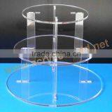 Lighted Acrylic Cake Stand/rotating Cake Stand/wedding Cake Stand Crystal thumbnail-6