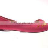 Wholesale price ladies flat pump shoes embroidered