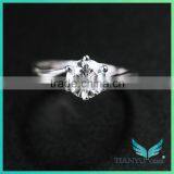Classical Design Rings 1ct Forever One Moissanite Diamond 4h Sic Synthetic Moissanite Jewelry thumbnail-3