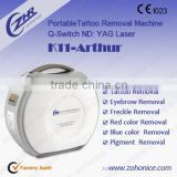 Facial Veins Treatment Portable Tatoo Removal 1064nm&532nm Long Pulsed Nd Yag Hair Removal Laser 1000W