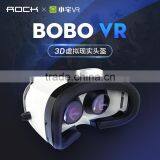Newest ROCK VR BOX 3D Virtual Reality Movie Game Glasses For 4-6 Inch Mobile Phone VR Virtual Reality 3D GLASSES
