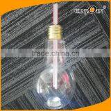 High Quality Big Mouth Unique Shaped Light Bulb Shape 700ML Plastic Bottle for Beverage Bottles thumbnail-4