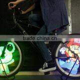 YQ8003 DIY Programmable Bicycle Spoke Bike Wheel LED Light Double Sided Screen Display Image Waterproof For 26 Inches Bicycle thumbnail-5