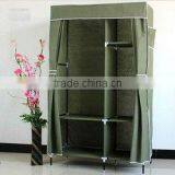 105x45x175cmTwo Doors Portable Cloth Wardrobe, Bedroom Wardrobe Furniture thumbnail-3