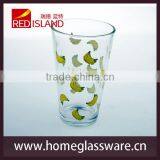 Glass Manufactory Supply 15oz Tumbler Print Fruit Glass Cup for Drinking thumbnail-2