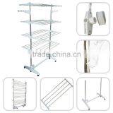 Foldable Laundry Drying Clothes Rack SS Tube With 4 Tiers thumbnail-3