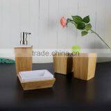 Chaozhou Factory Direct Wholesale European Ceramic Bath Accessaries, Bathroom Set With Wooden Wrapping thumbnail-6