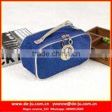 Metal LOGO Square Blue Wash Bag thumbnail-1
