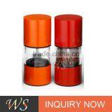 WS-PG17 Colorful Manual Salt and Pepper Mill Set With Acrylic Container thumbnail-1