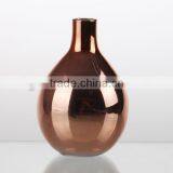 Hand Made Cheap Cute Mini Green and Rose Gold Color Galss Vase Pastorable thumbnail-2