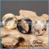 Cheap Wholesale Plain Black Stainless Steel Men Rings thumbnail-6