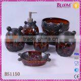 Lovely Retro Style 6 Pcs Ceramic Bathroom Accessory Set thumbnail-1